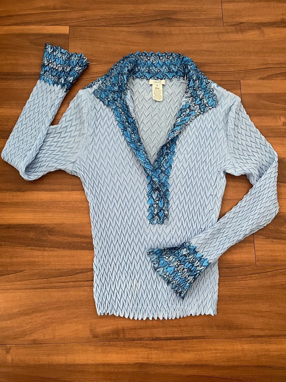 Caché Vintage Y2K Popcorn Long Sleeve - Size Medium